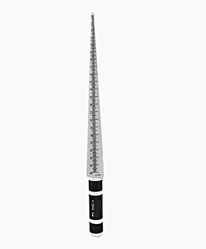 YUCHENGTECH Conical Taper Gauge Taper Welding Feeler Gauge Gage Welding Taper Gage Feeler Depth Ruler Gap Hole Inspection Measurement Tool (45-60mm)