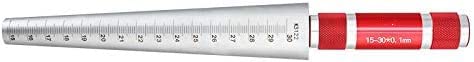 YUCHENGTECH Conical Taper Gauge Taper Welding Feeler Gauge Gage Welding Taper Gage Feeler Depth Ruler Gap Hole Inspection Measurement Tool (45-60mm)