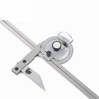360 Degree Universal Bevel Protractor Angle Measuring Finder Goniometer Angular Ruler with Magnifier Woodworking Tool