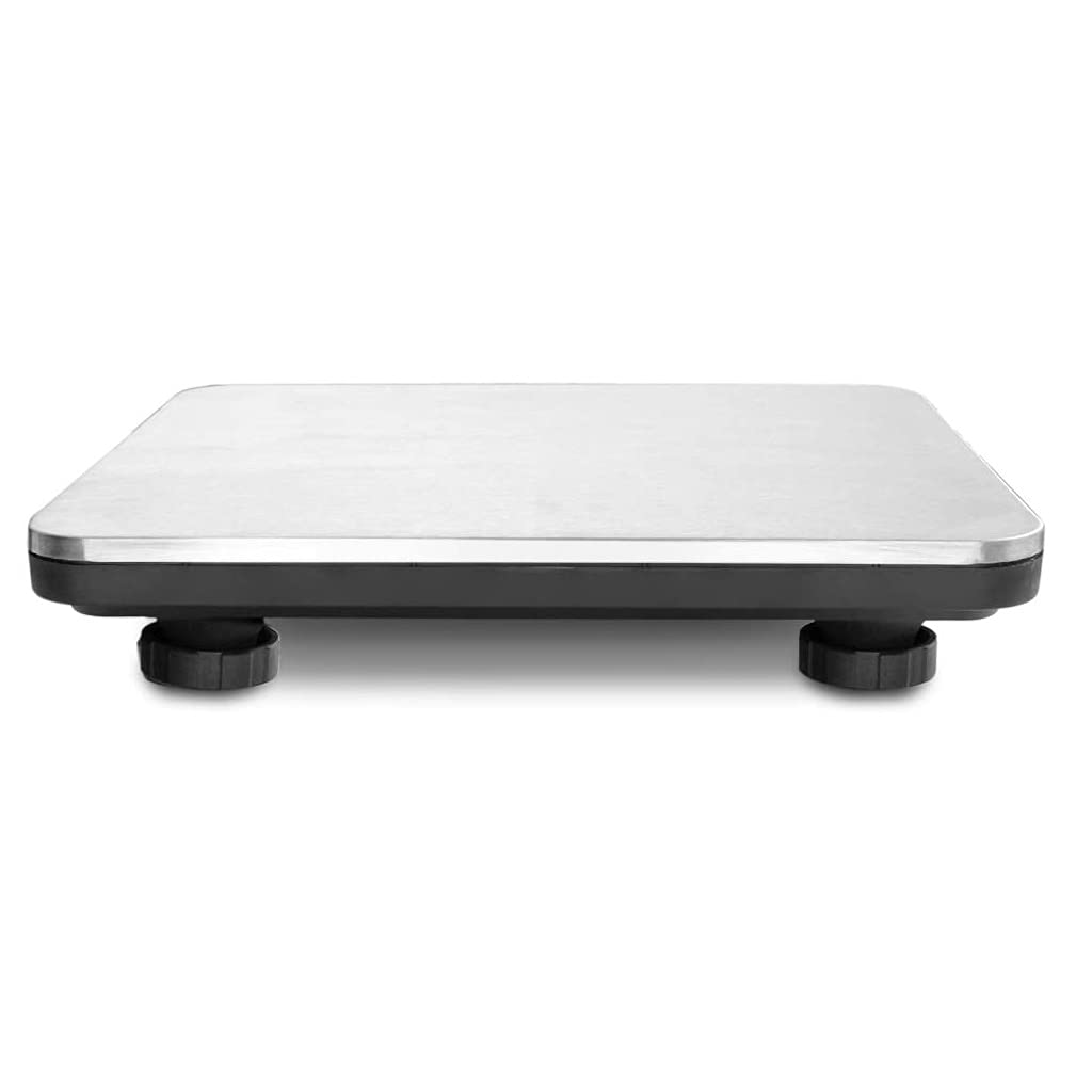 WANGLIN Digital Shipping Scale Weight Scale 200kg/440lb Stainless Steel Platform Industrial Floor Scale Post Office Office Parcel Package,