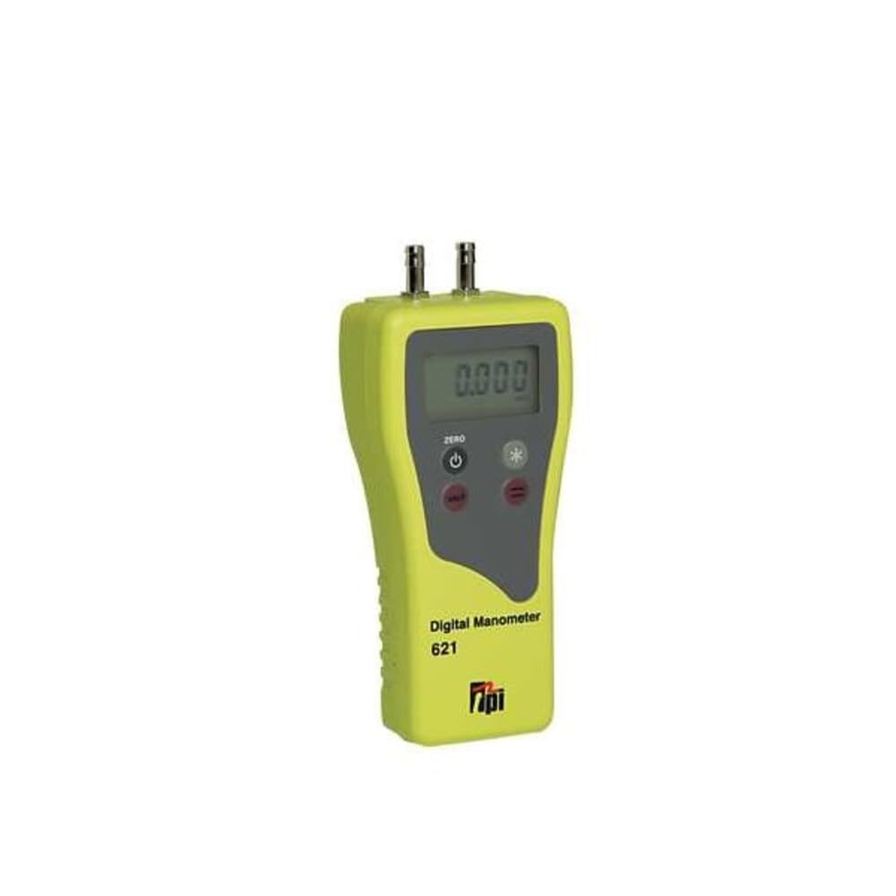 TPI 621 Dual Differential Input Manometer, 5 Digit LCD, +/-0.5 percent Accuracy, 0.01" H2O Resolution, +/-120" H2O Range