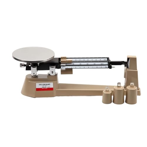 Triple Beam Mechanical Balance Scale 2610G/0.1G with Zero Adjustment Tare and Magnetic Damping for Electronics and Scientific Research,