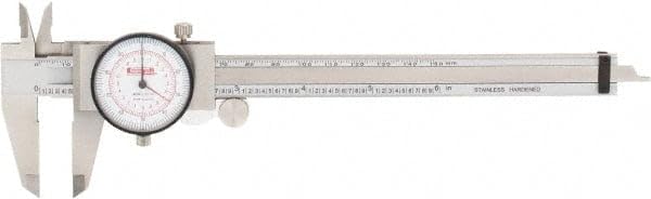 SPI 17-967-1 Dual Scale Inch Metric Dial Caliper: 0" to 12" (0 to 300mm) Range