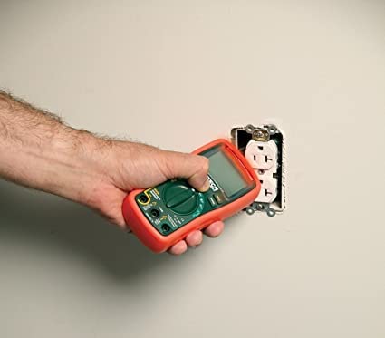 Digital Multimeter for Measuring Voltage (Range: 0.1mV to 600V) & Temperature (Range: -4 to 1382°F) for HVAC, Heavy Industries, Home Appliances | Model: Extech EX330