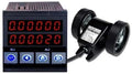 Digital Length Meter Counter Length Counter with line Speed Display for Feet Meter Yard 110V (Double wheel, Black)