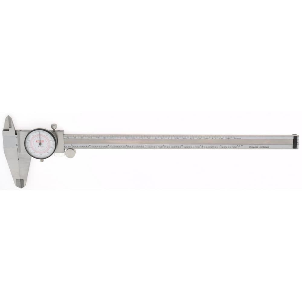 SPI 17-967-1 Dual Scale Inch Metric Dial Caliper: 0" to 12" (0 to 300mm) Range