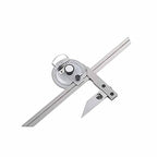 360 Degree Universal Bevel Protractor Angle Measuring Finder Goniometer Angular Ruler with Magnifier Woodworking Tool