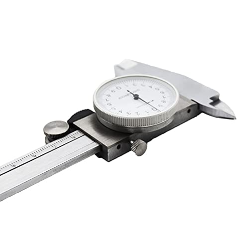 Shock-Proof Stainless Steel Precision Vernier Caliper Metric Micrometer Gauge Measuring Tool Dial 0-150mm/0.02mm Caliper
