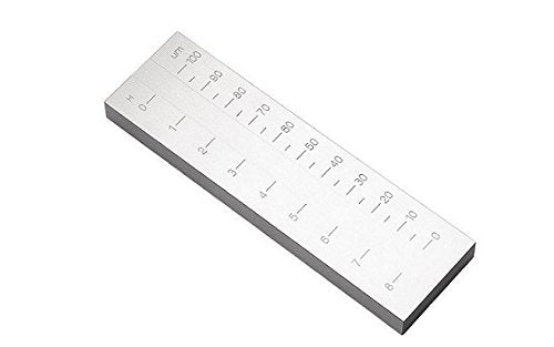 Single-Channel Fineness Grind Gauge Gage Grindometers, 0-100 µm, 8-0 Hegman