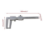 0-60mm Stainless Steel Vernier Caliper for Brake Disc Measuring Tools High Precision 0.1mm