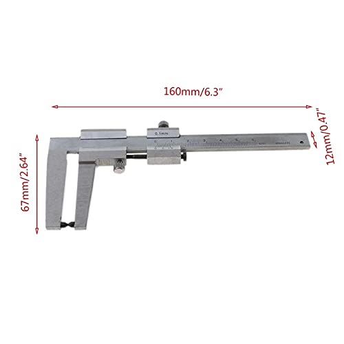 0-60mm Stainless Steel Vernier Caliper for Brake Disc Measuring Tools High Precision 0.1mm