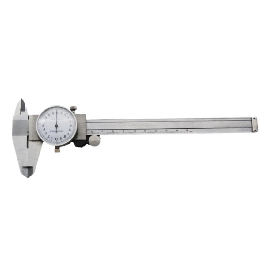 Shock-Proof Stainless Steel Precision Vernier Caliper Metric Micrometer Gauge Measuring Tool Dial 0-150mm/0.02mm Caliper