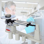 Triple Beam Balance Scale with Stainless Steel Platform, Zero Adjustment Knob, Magnetic Damping, 2610g Capacity