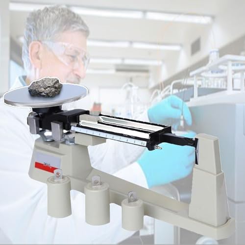 Triple Beam Balance Scale with Stainless Steel Platform, Zero Adjustment Knob, Magnetic Damping, 2610g Capacity