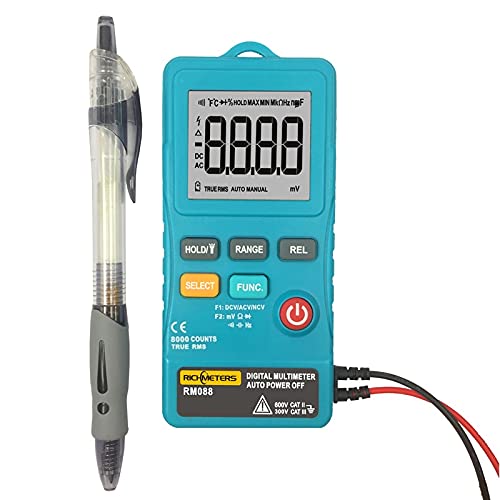 Mini Digital Multimeter 8000 Counts Line Frequency Flash Light AC/DC Voltage Ohm