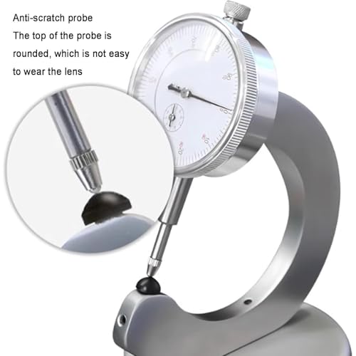 Thickness Gauge Meter for Eyeglasses, Measurement Range 0–10mm, Accurate Scale for Optical Shops