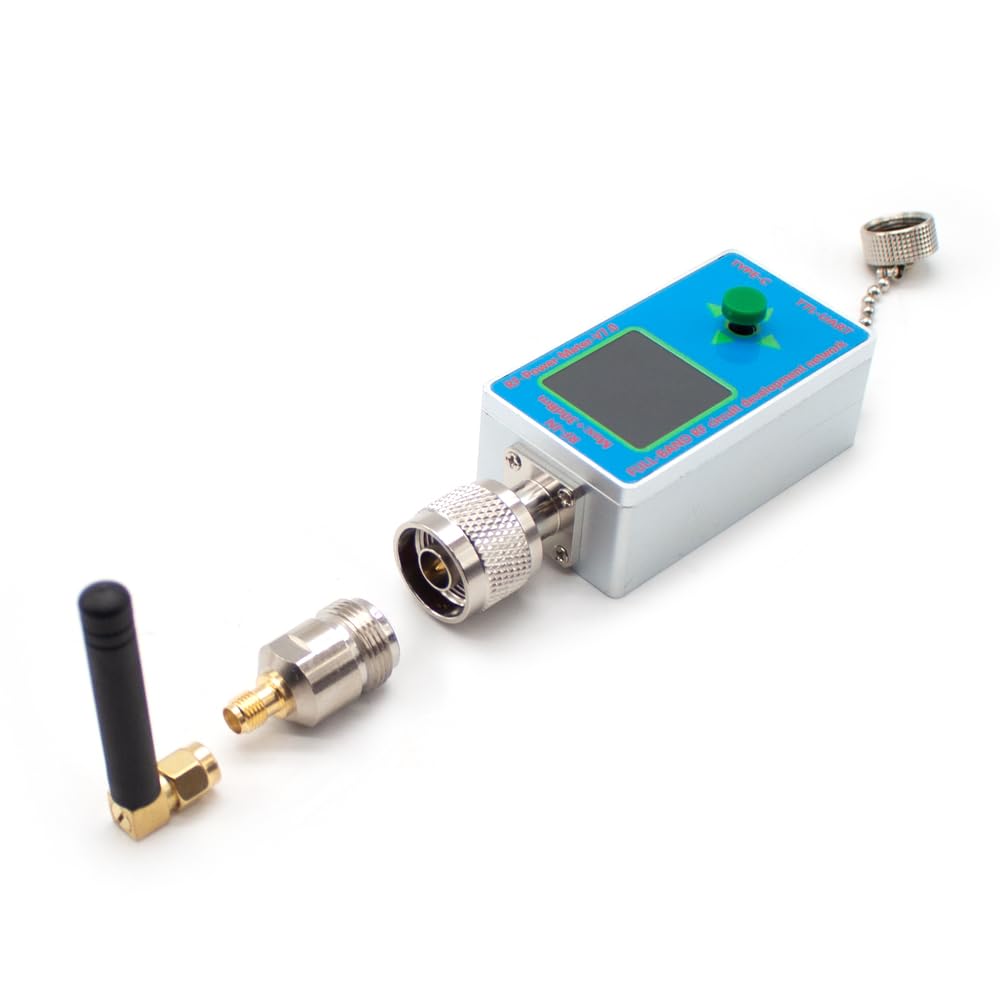 10GHz LCD RF Power Meter Set V7 N-Type Type-C USB High Performance Full-Band RF Circuit Development Network Serial Communication