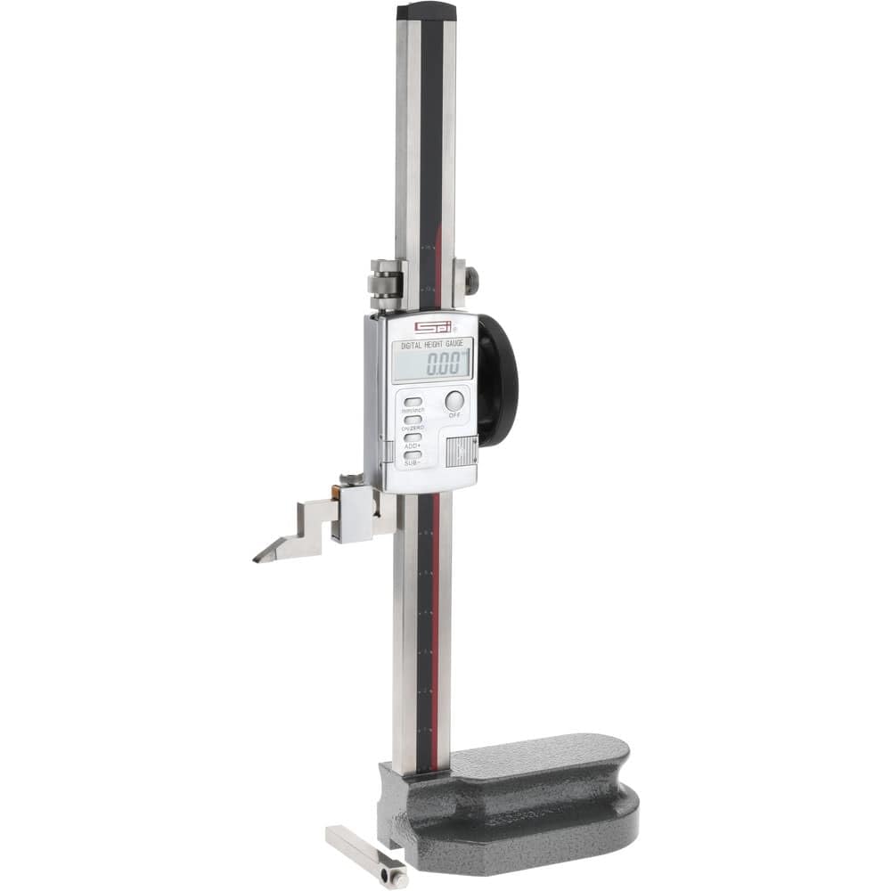 SPI 15-372-6 Single Beam Electronic Height Gage: 0-12" (300mm) Range