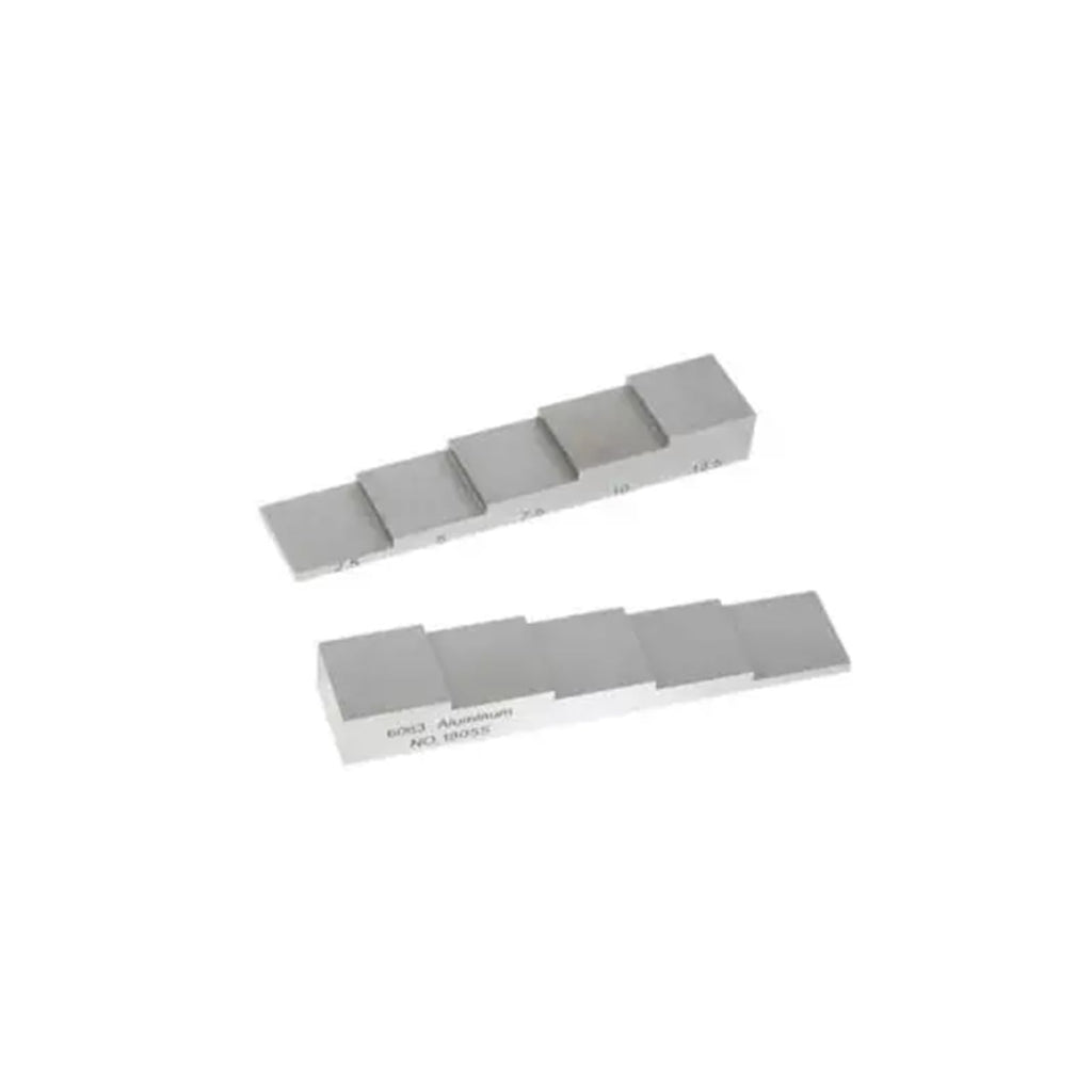 Thickness Calibration Block 5 Step 6063 Aluminum Calibration Block&Test Block& with Thickness 2.5-5-7.5-10-12.5mm for Thickness Measuring
