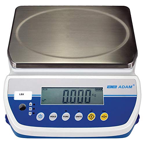 Adam Equipment LBX 12- Latitude Compact Bench Scales- Cap: 25lb/12kg, Readability: 0.005lb/2g Industrial Scale, Digital Scale, for Warehouse, Shipping & Receiving, Manufacturing, Built-in Battery