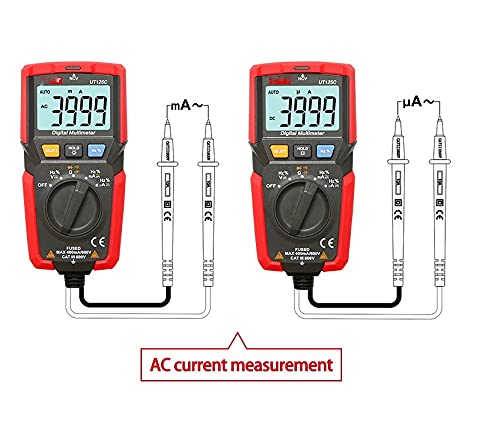 Pocket Digital Multimeter Resistance Capacitance Frequency Diode Test Low Voltage Display Meter Line Integrated