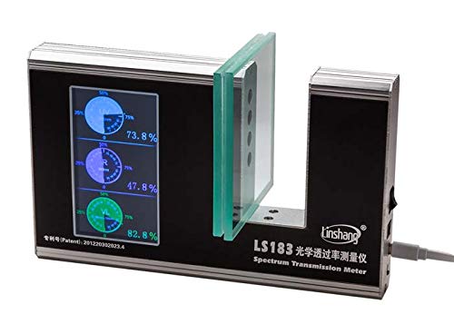 LS183 Spectrum Transmission Meter UV IR Transmission Meter Test Film Glass Window Tint with 940 IR 365 UV 380-760nm VL