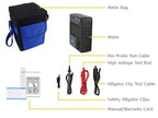 Insulation Resistance Meter Tester Megohmmeter Megohm Meter for Electric Motor,Cable,Electrical Appliance,Switch Insulation Material Insulation Resistance 0.1MΩ-400GΩ Max. Rated Voltage 5000V