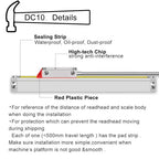 12inch 40inch Lathe DRO Kit 2 Axis Digital Readout Display Glass Linear Scale 1um with High Precise Mini Metal Lathe LCD Display