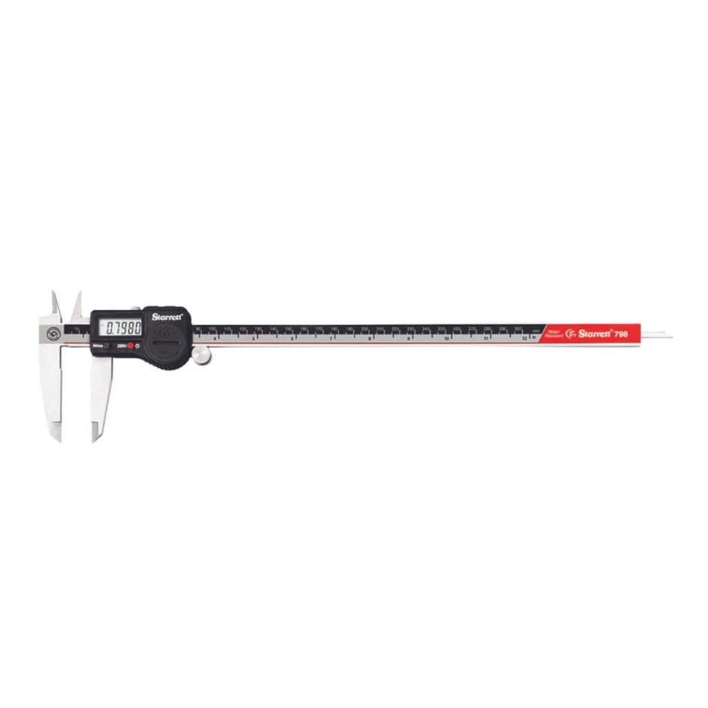 Starrett Electronic Caliper, 0-12" Range, .0005" Resolution