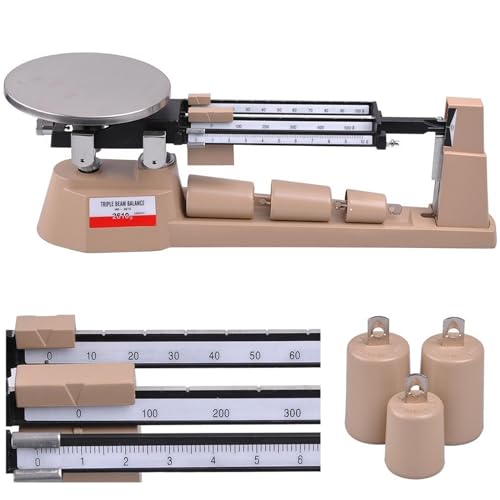 Triple Beam Mechanical Balance Scale 2610G/0.1G with Zero Adjustment Tare and Magnetic Damping for Electronics and Scientific Research,