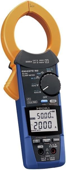 True RMS AC/DC Digital Clamp Meter (600.0 A/2000 A) Multi-Function Electrical Tester for Electricians, Solar Technicians, EV Services| Model: CM4373-50
