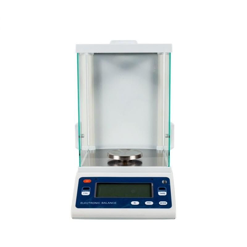TUOHE TH-FA1204R External Calibration,Strain Gauge Sensor, 0.1mg Analytical Balance, 120g Capacity Lab Precision Scale with Windshield