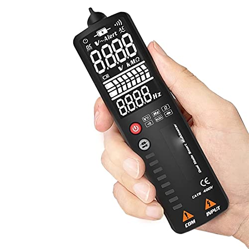 MT100 Curved Screen Digital Multimeter Voltage Tester 3-Line Display Voltmeter Ohm Hz with Analog Bar Meter