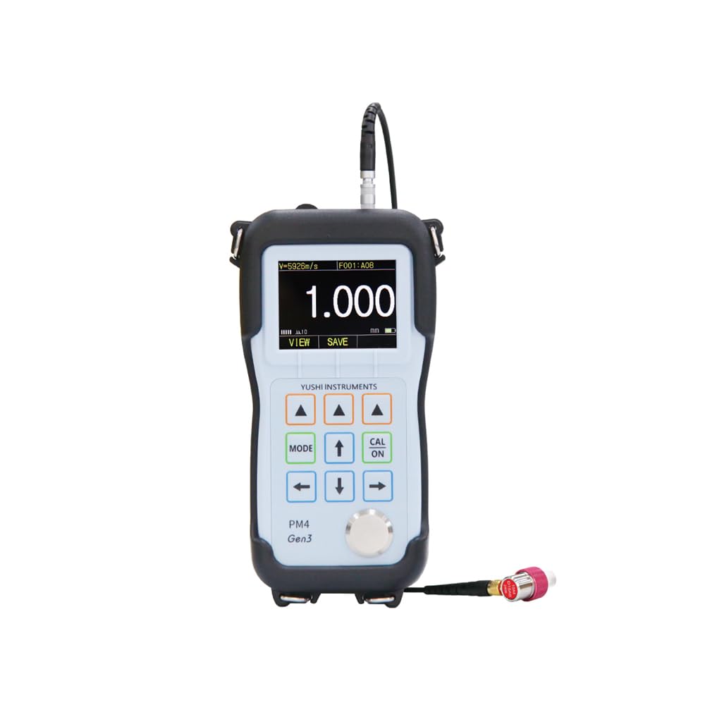 YUSHI PM4 Gen3 Precision Ultrasonic Thickness Gauge, Measuring Range 0.13-28mm, Automatic Measurement