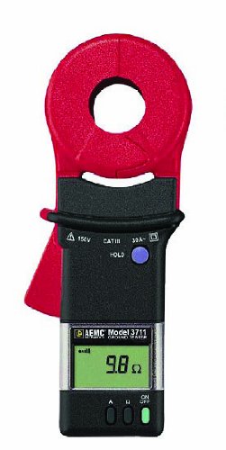 AEMC 3711 Clamp-On Ground Resistance Tester, 1200 Ohms Resistance, 30A Current