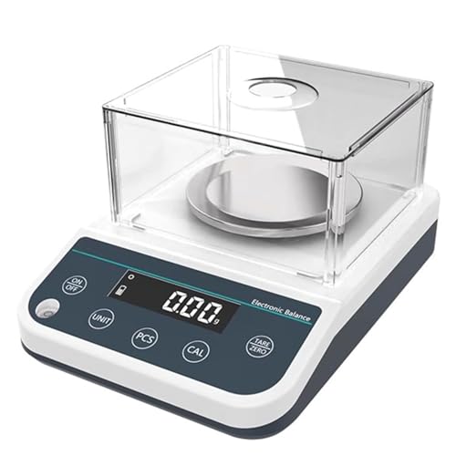 Electronic Analytical Balance, High-Precision Laboratory Scale with Draft Shield, Suitable for Scientific and Jewelry Use (300g/0.001g)