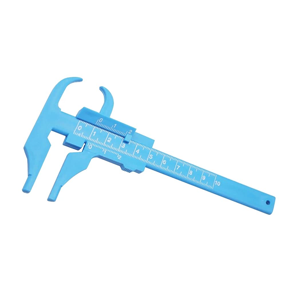 0-100mm Plastic Scale Vernier Caliper Depth Diameter Measure Ruler Gauge Wood Profile Marking Tool
