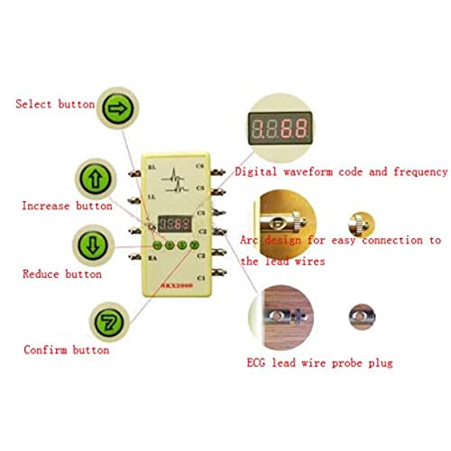 SKX 2000 ECG Signal Simulator LED Display ECG Signal Generator 10-200bpm