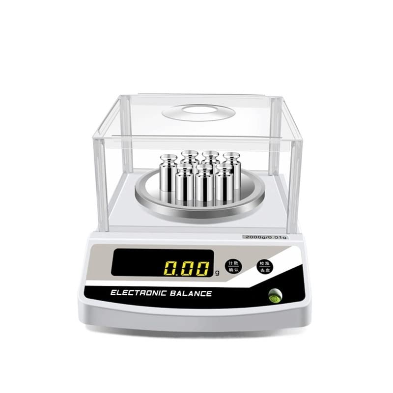 Analytical Balance， Popular Electronic Balance Electronic Jewelry Scale Medicinal Material Scale Gold Scale Laboratory Scale Precision Electronic Scale(1000g/0.1g)
