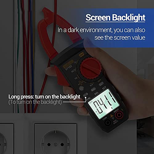 Flash Light Back Large Screen Clamp Multimeter Voltage Current Resistance Capacitance Tester Voltmeter