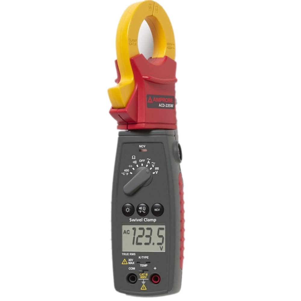 Amprobe - 3804941 ACD-23SW Swivel Clamp Meter with TRMS and Temperature Measurement