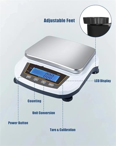 0.01G 5000G Precision Weighing Scale Electronic Analytical Balance 2Kg Use for Gold and Jewelry,2000g 0.01g-1