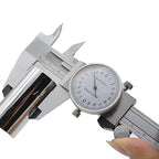 Shock-Proof Stainless Steel Precision Vernier Caliper Metric Micrometer Gauge Measuring Tool Dial 0-150mm/0.02mm Caliper