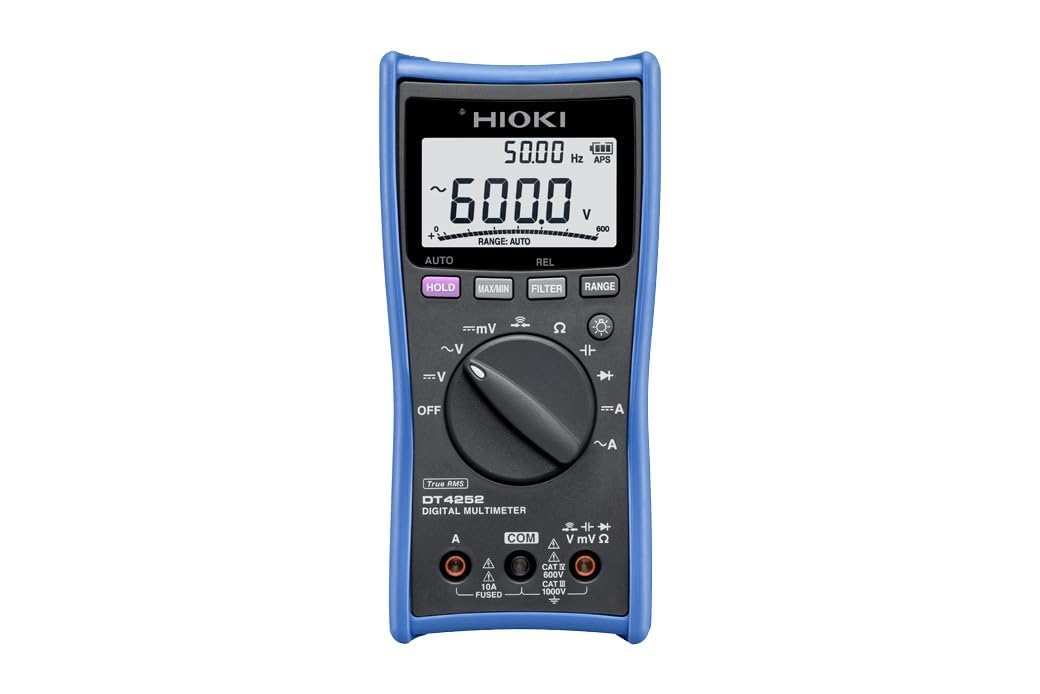 True RMS Professional Digital Multimeter (AC Voltage: 6.000 V to 1000 V, DC Voltage: 600.0 mV to 1000 V) for Industrial & Electrical Maintenance | Model:DT-4252