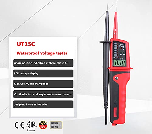 Voltage Detector Waterproof Digital Multimeter 24V~690V AC/DC Tester Phase Rotating Electric Pen