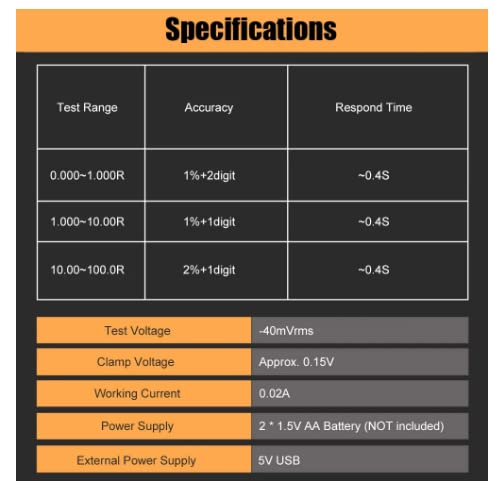 MESR-100 ESR CapacitorTester OhmMeter Professional Measuring InternalResistance of CapacitorCapacitanceCircuit Tester