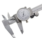 Shock-Proof Stainless Steel Precision Vernier Caliper Metric Micrometer Gauge Measuring Tool Dial 0-150mm/0.02mm Caliper