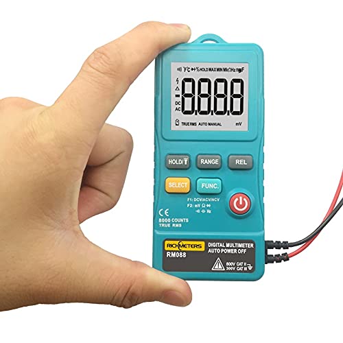 Mini Digital Multimeter 8000 Counts Line Frequency Flash Light AC/DC Voltage Ohm