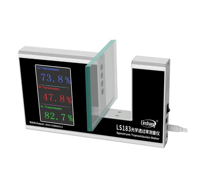 Digital Spectrum Transmission Meter LS183, UV: 365nm, IR: 940nm, Visible: 380-760nm, Resolution 0.1%, Grey