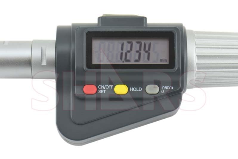 SHARS .315 - .394" Electronic 3 Point Internal Micrometer .00005" NEW [0.00005" Resolution, ±0.00015" Accuracy] 303-3001 S]